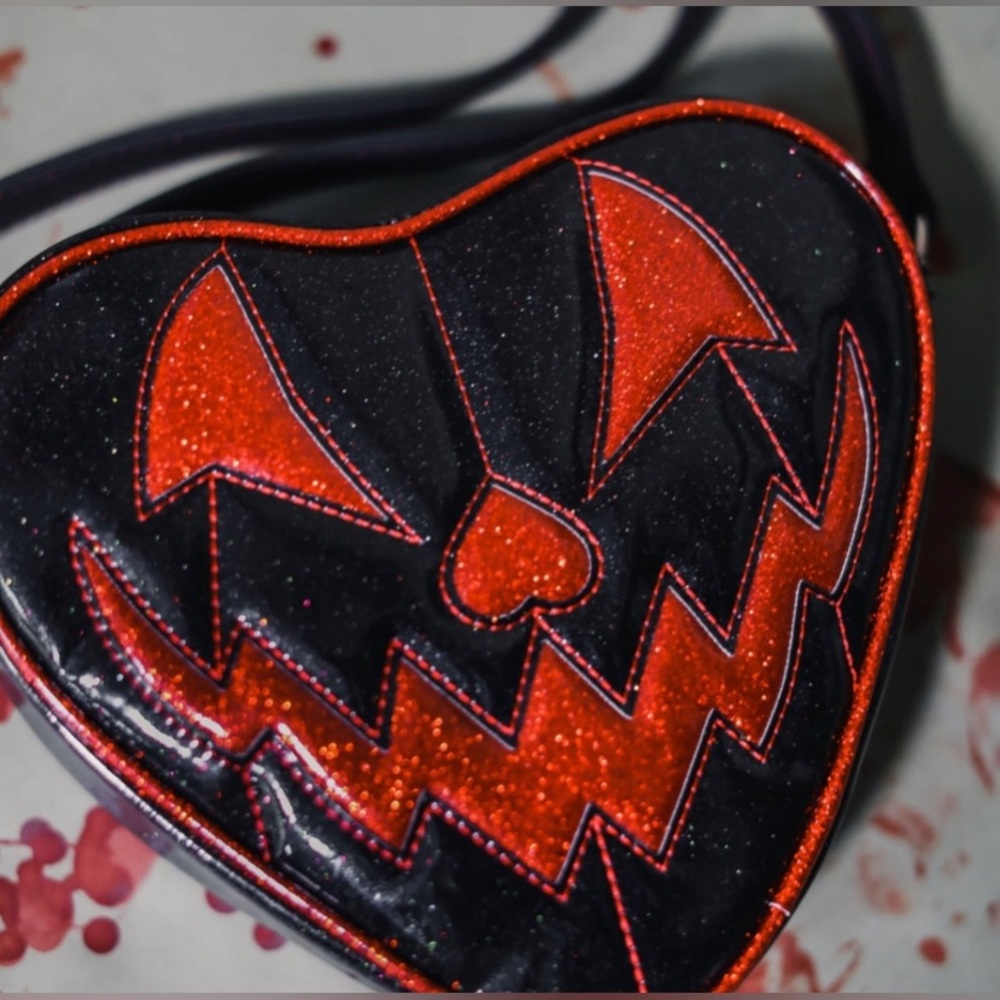 Chic Red and Black Crossbody Bag